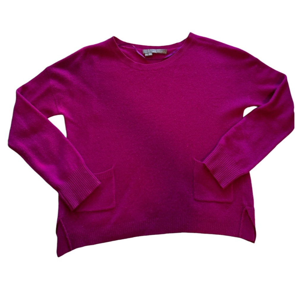 360 Cashmere Fuchsia Sweater